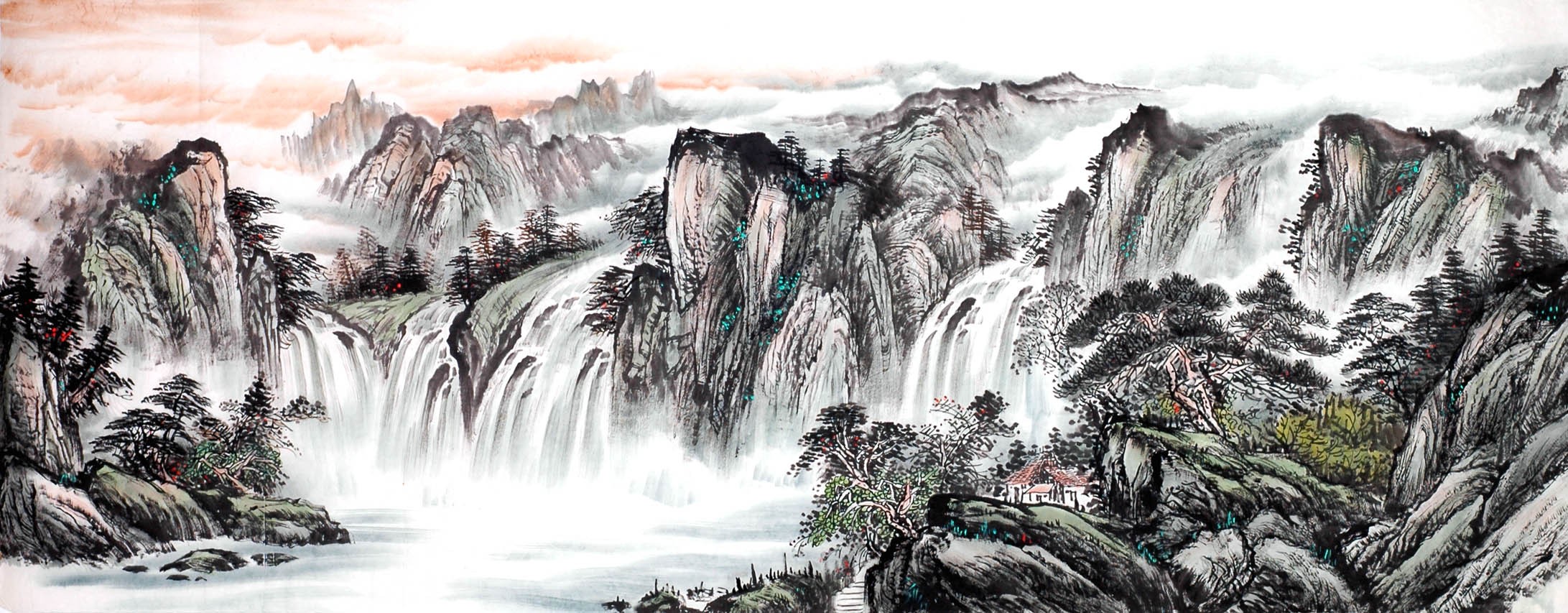 Chinese Landscape Painting - CNAG013937