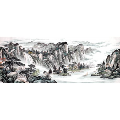 Chinese Landscape Painting - CNAG013941