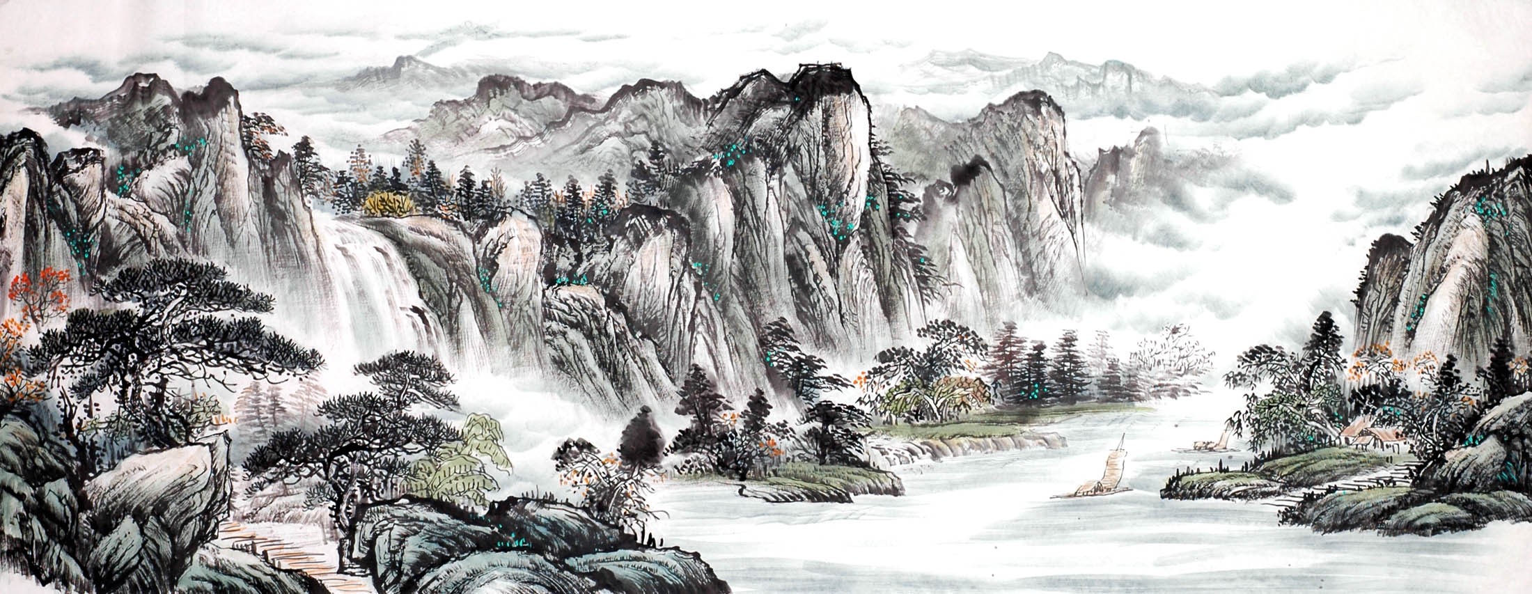 Chinese Landscape Painting - CNAG013941