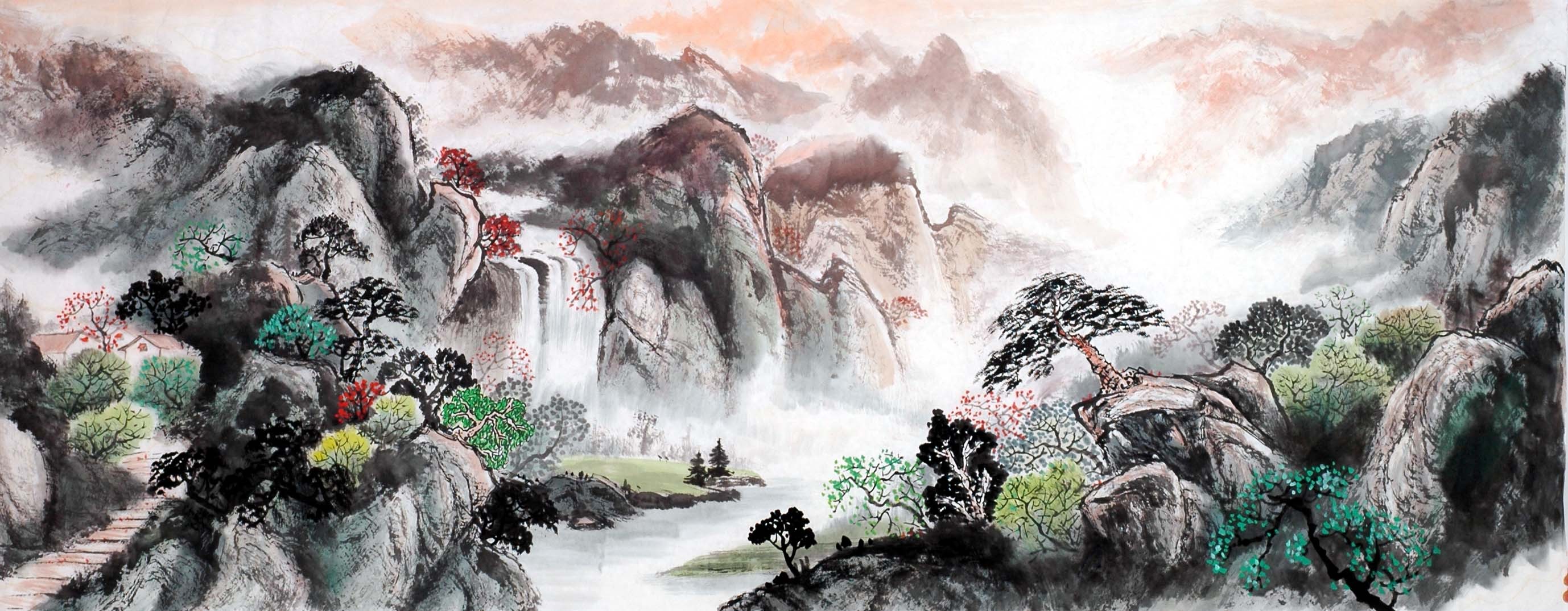 Chinese Landscape Painting - CNAG013953