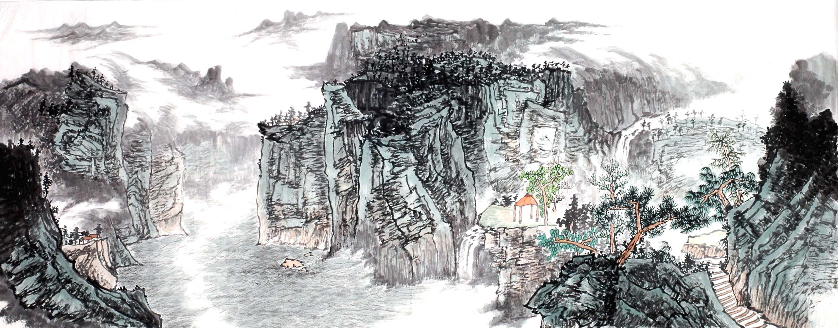 Chinese Landscape Painting - CNAG013956