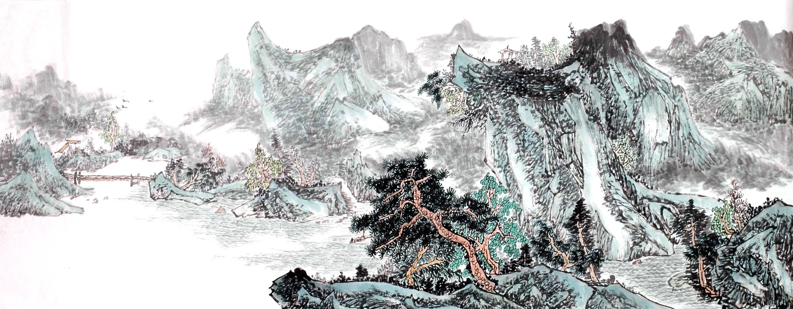 Chinese Landscape Painting - CNAG013957