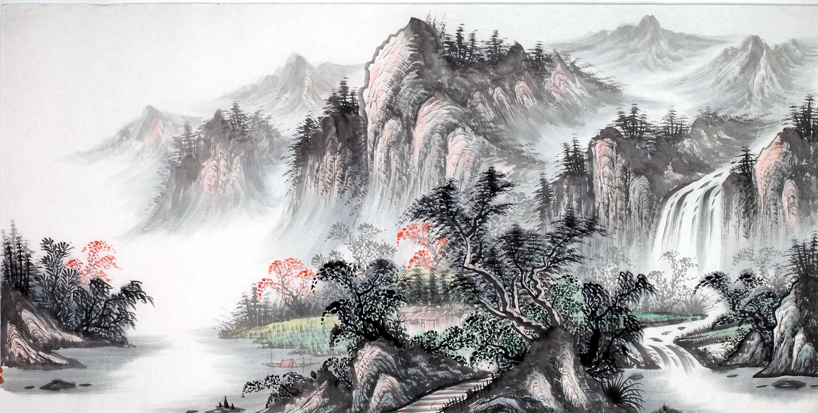 Chinese Landscape Painting - CNAG013970
