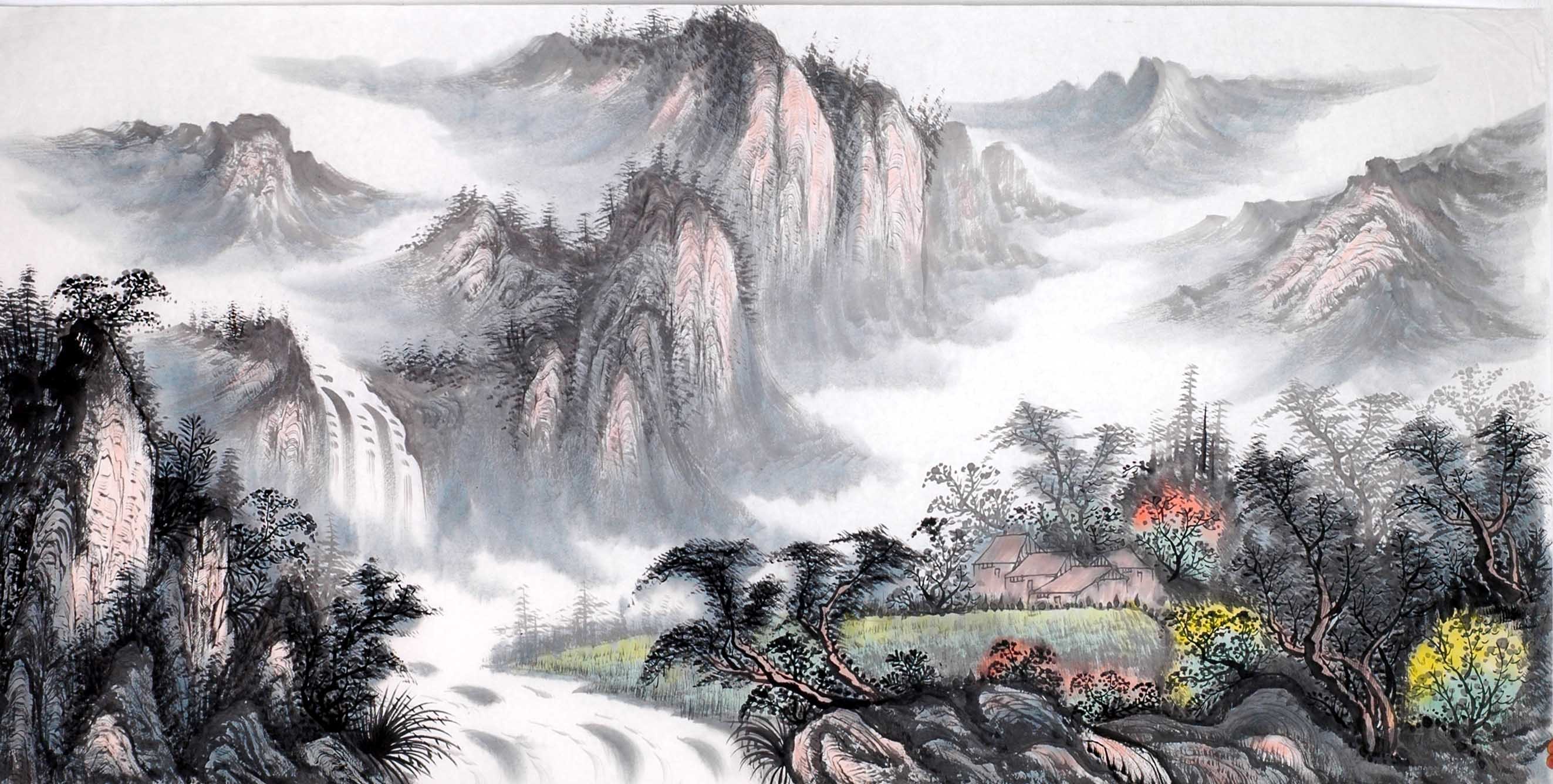 Chinese Landscape Painting - CNAG013971