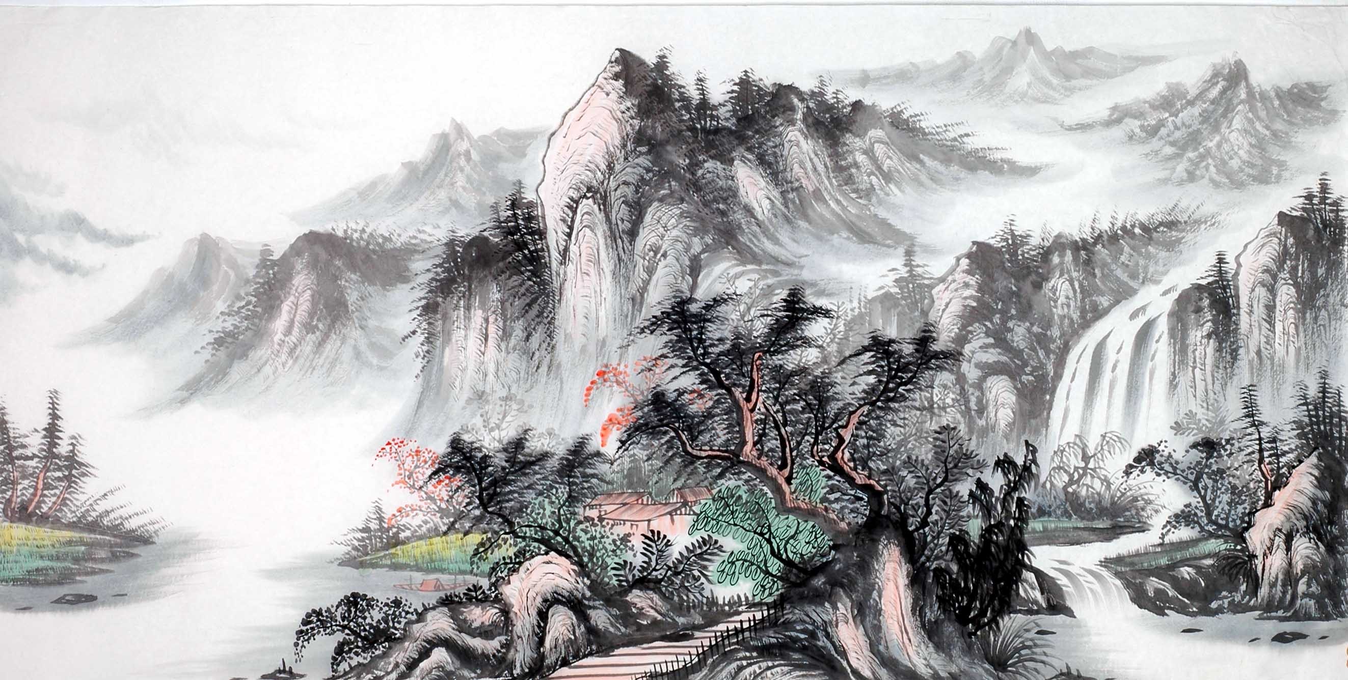 Chinese Landscape Painting - CNAG013974
