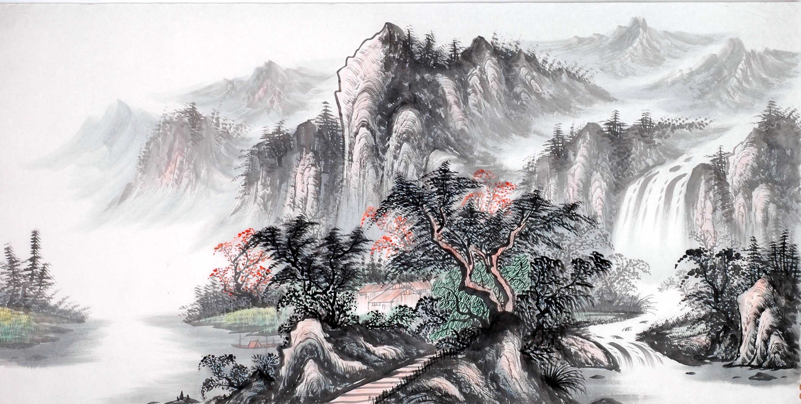 Chinese Landscape Painting - CNAG013975