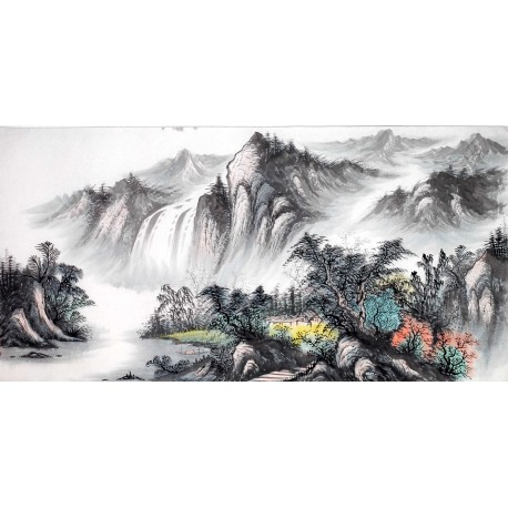 Chinese Landscape Painting - CNAG013976