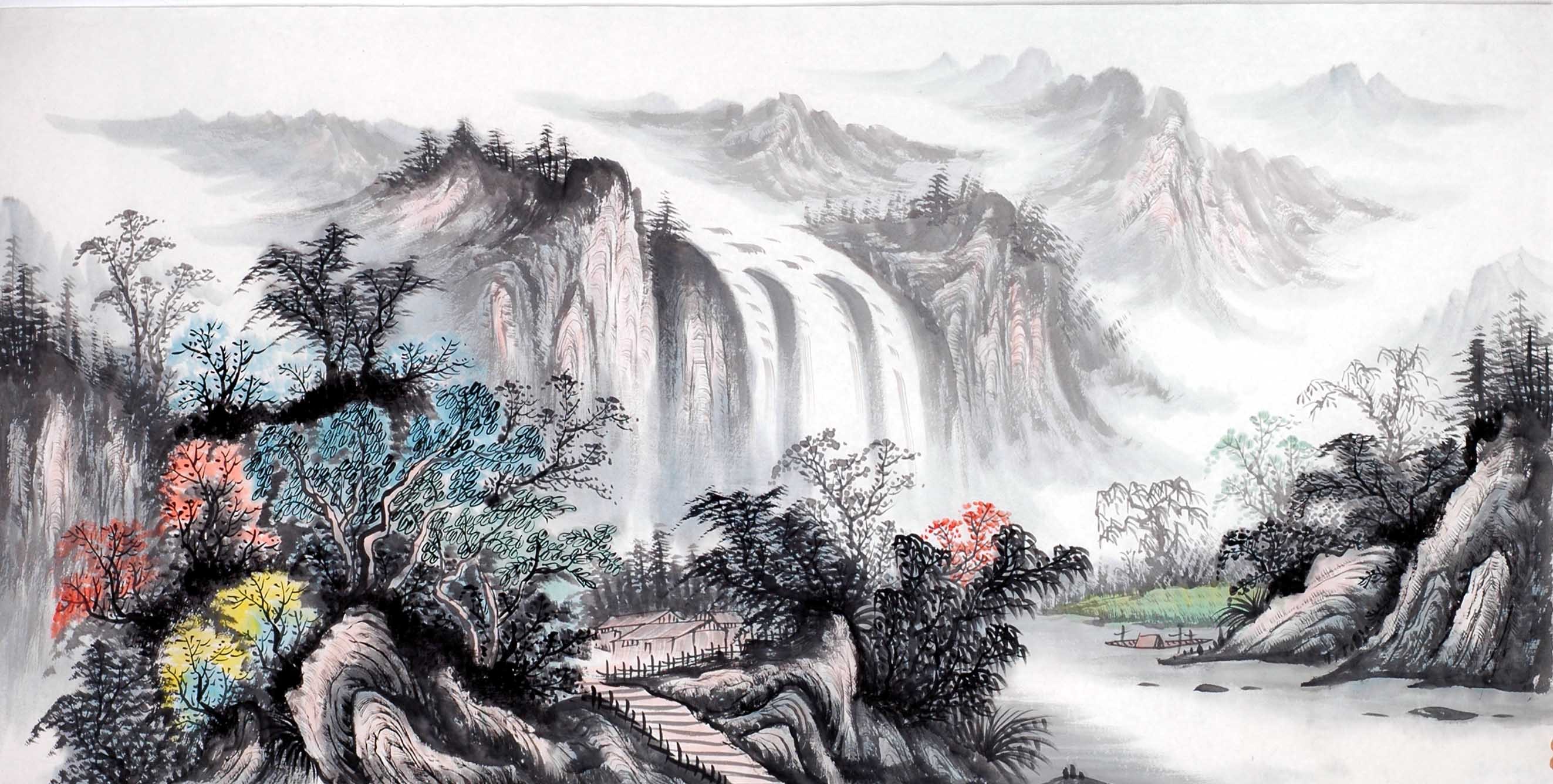 Chinese Landscape Painting - CNAG013977