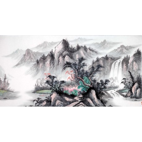 Chinese Landscape Painting - CNAG013979