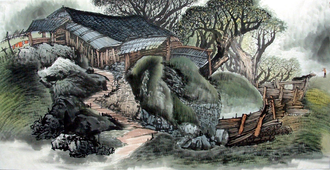 Chinese Landscape Painting - CNAG013981