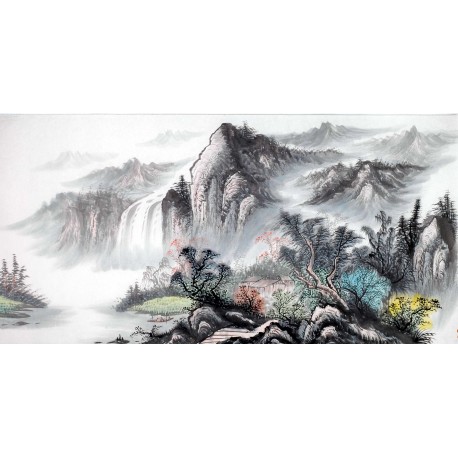 Chinese Landscape Painting - CNAG013982