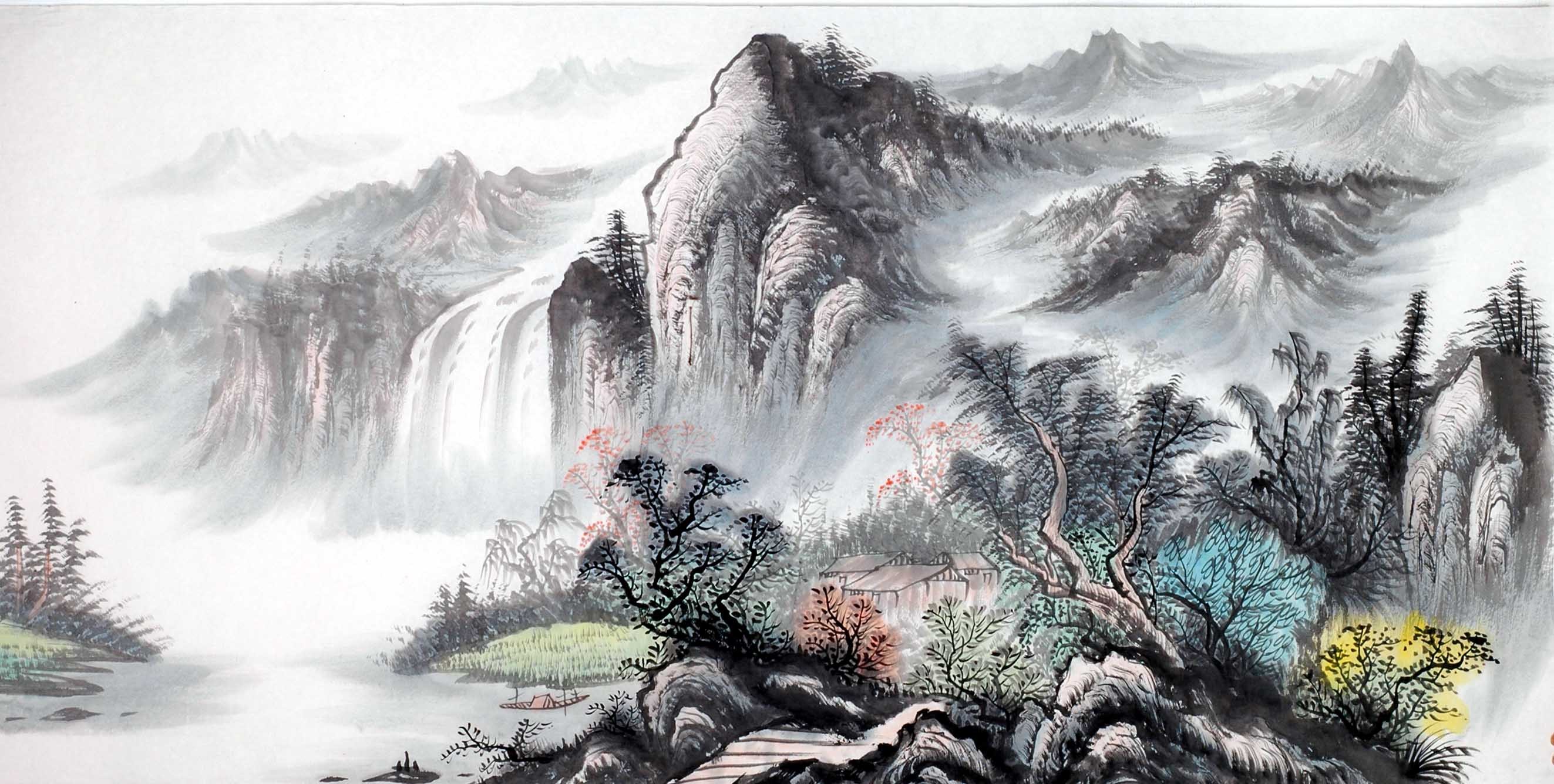 Chinese Landscape Painting - CNAG013982