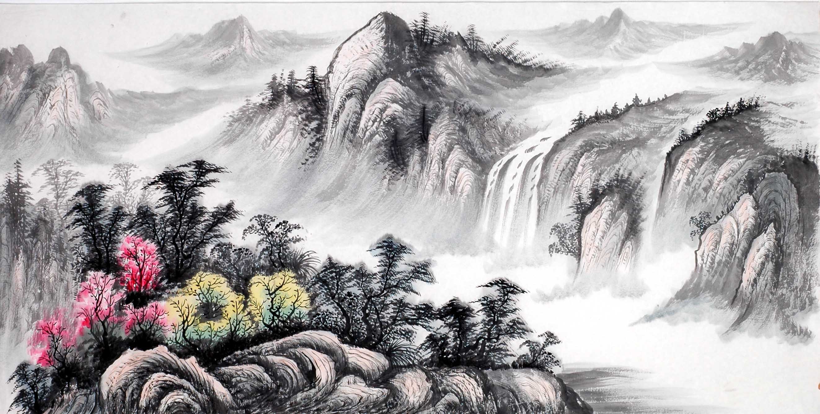 Chinese Landscape Painting - CNAG013986