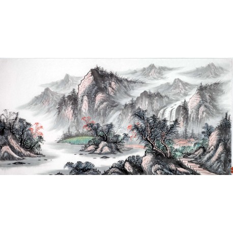 Chinese Landscape Painting - CNAG013987