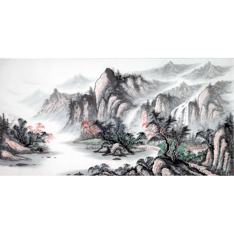 Chinese Landscape Painting - CNAG013990