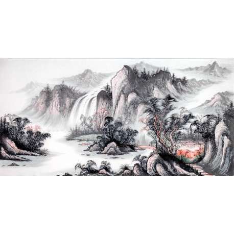 Chinese Landscape Painting - CNAG013998