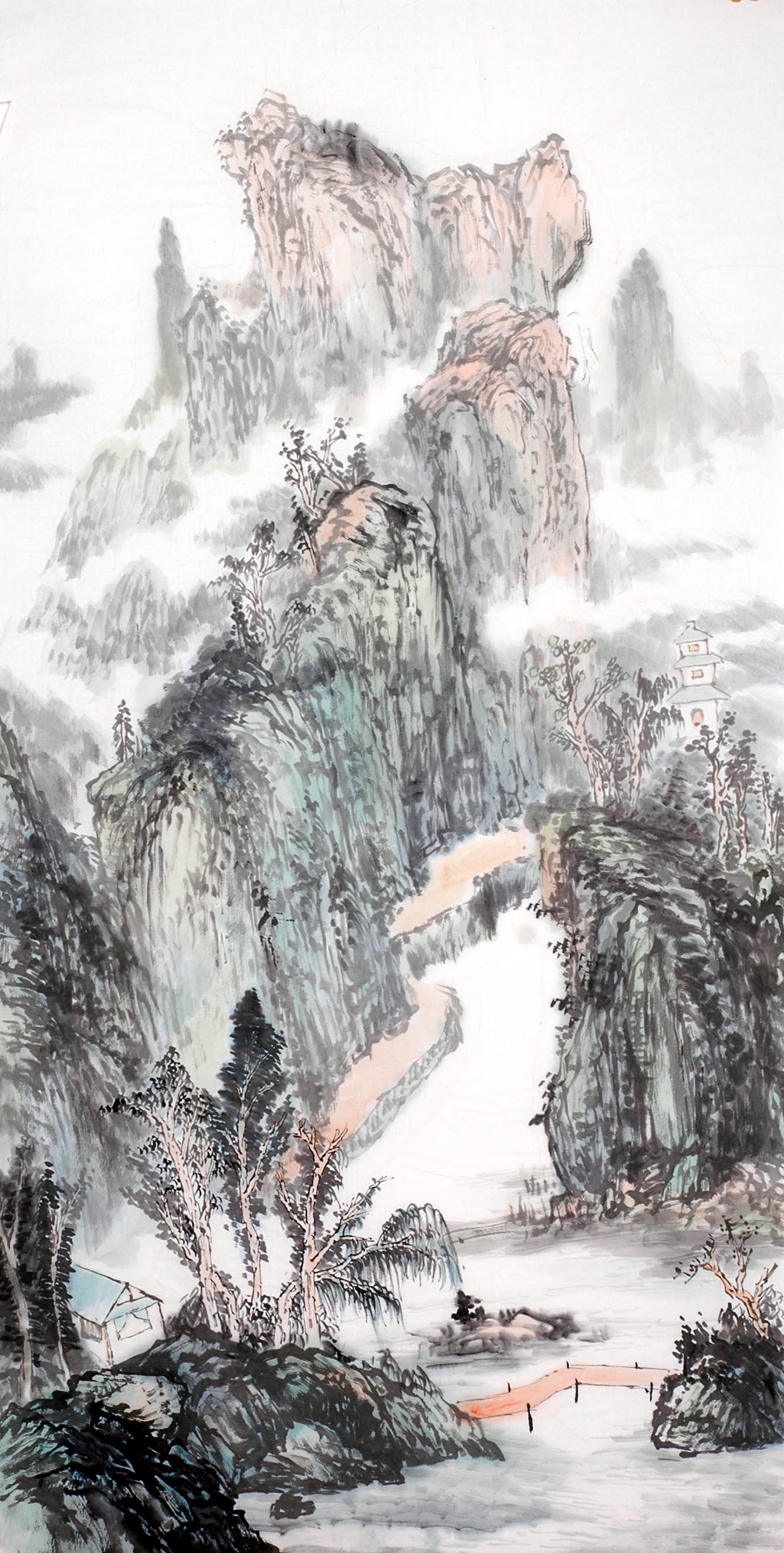 Chinese Landscape Painting - CNAG013999