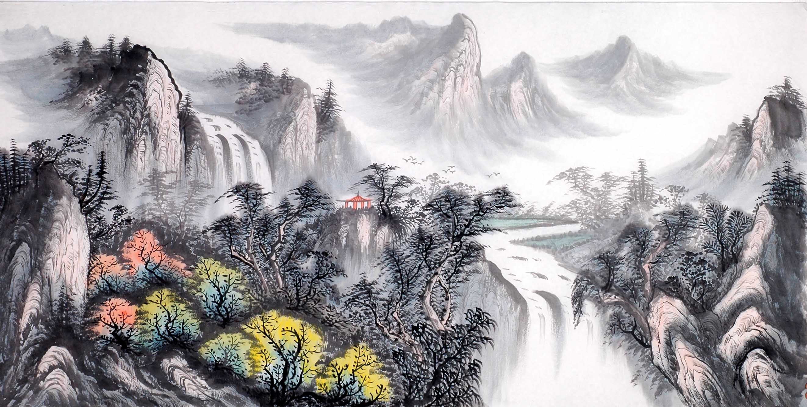 Chinese Landscape Painting - CNAG014009