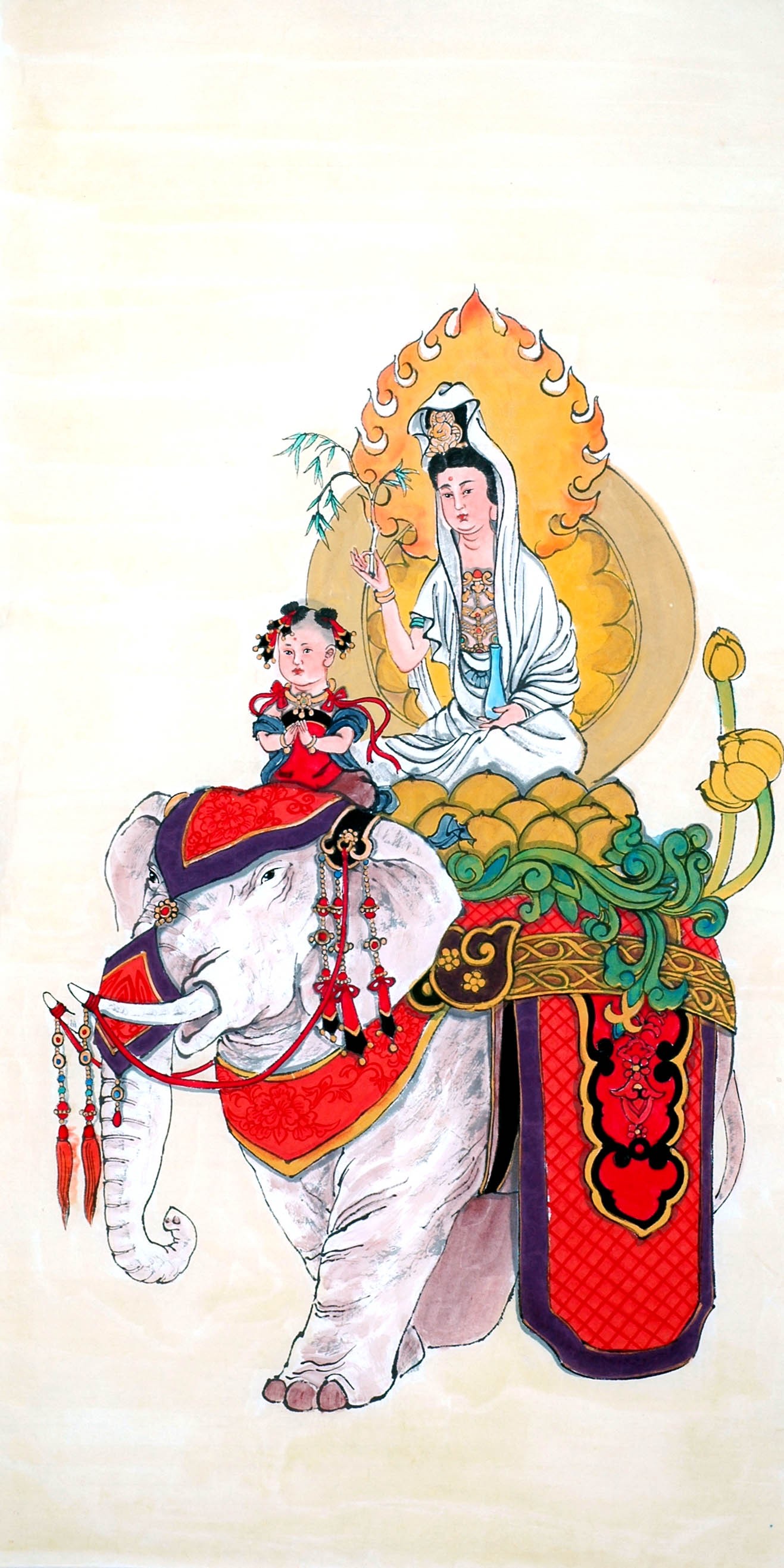Chinese Guanyin Painting - CNAG014027