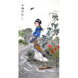 Chinese Beautiful Ladies Painting - CNAG014031
