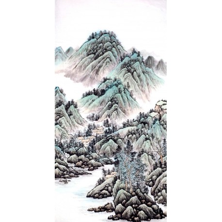 Chinese Landscape Painting - CNAG014033
