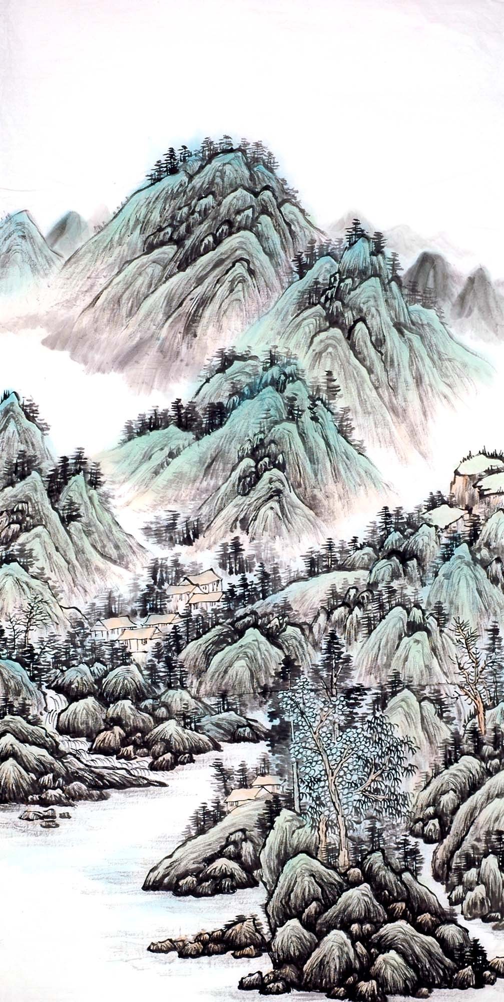Chinese Landscape Painting - CNAG014033