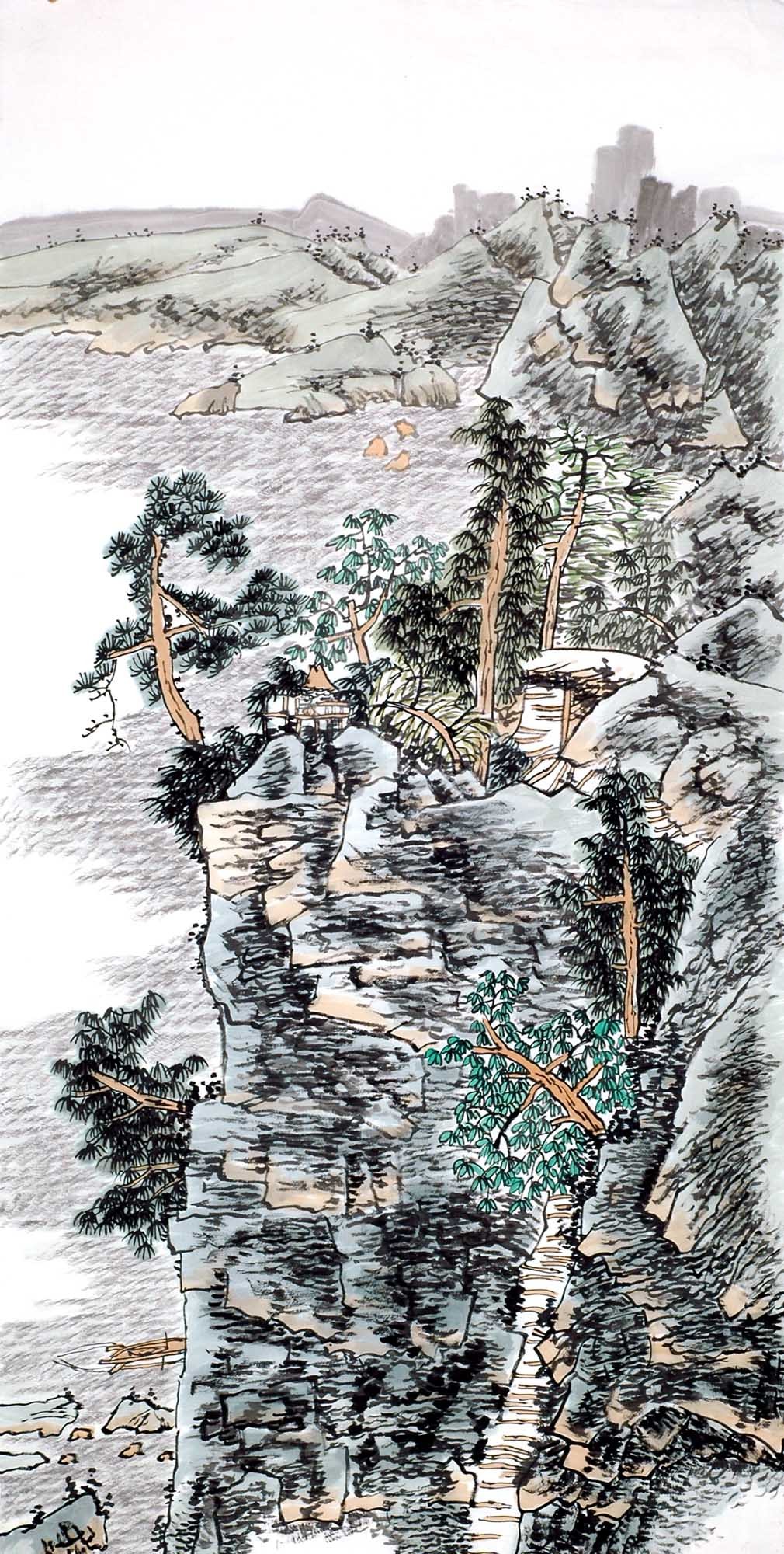 Chinese Landscape Painting - CNAG014034