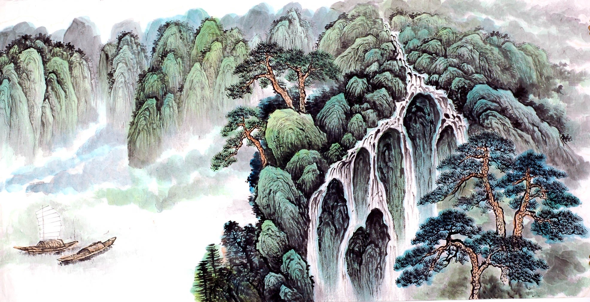 Chinese Landscape Painting - CNAG014044