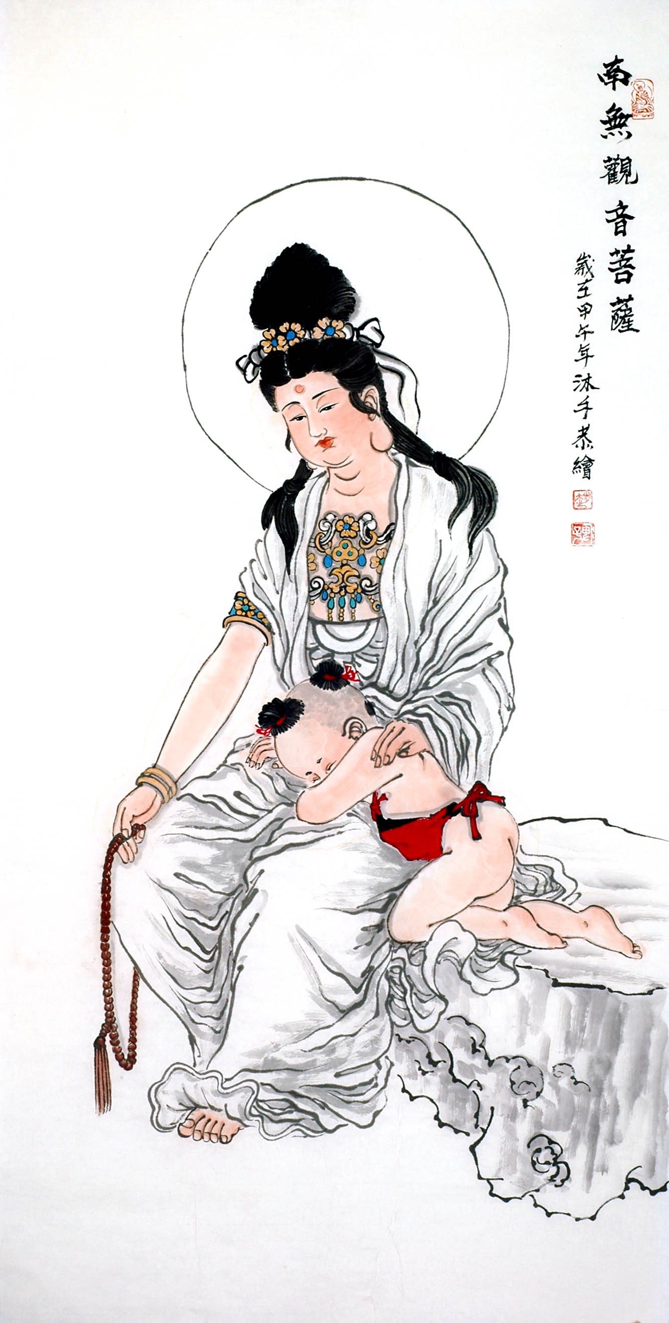Chinese Guanyin Painting - CNAG014049