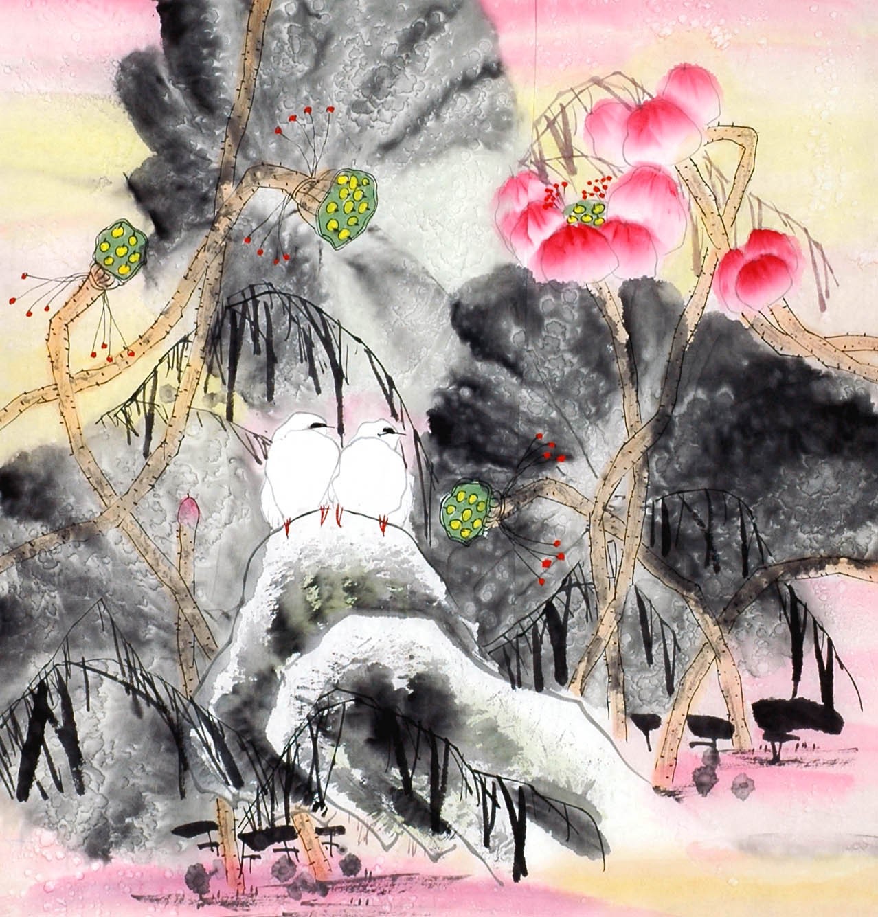Chinese Flowers&Trees Painting - CNAG014084