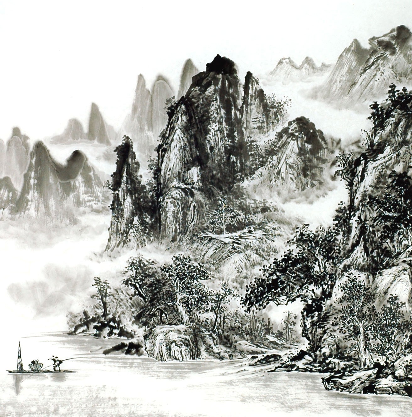 Chinese Landscape Painting - CNAG014087