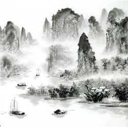 Chinese Landscape Painting - CNAG014090