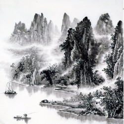 Chinese Landscape Painting - CNAG014092