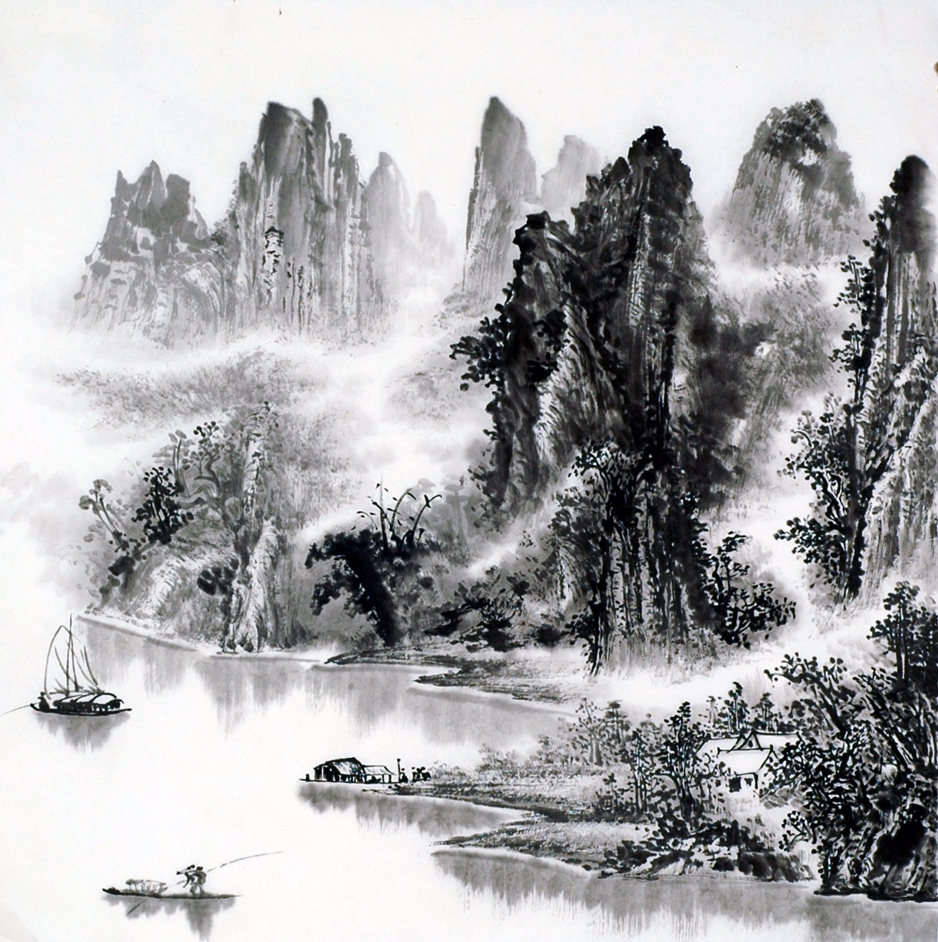 Chinese Landscape Painting - CNAG014092