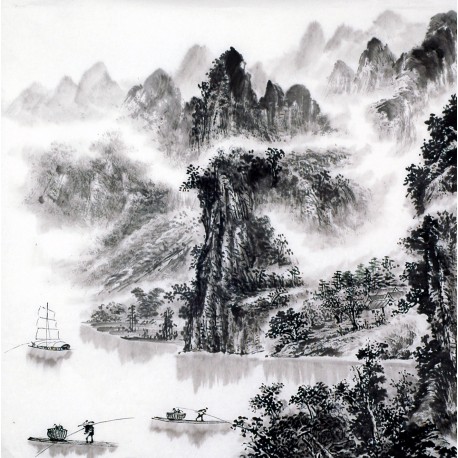 Chinese Landscape Painting - CNAG014094