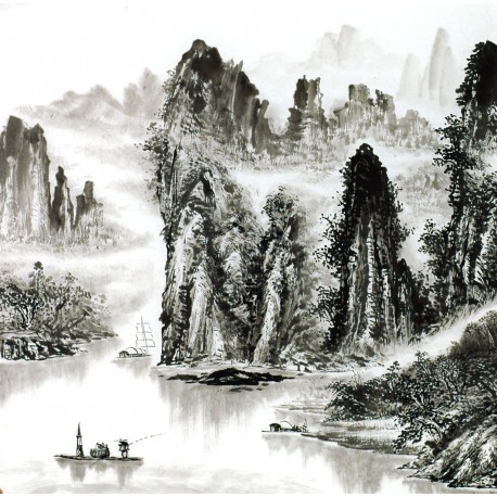 Chinese Landscape Painting - CNAG014095