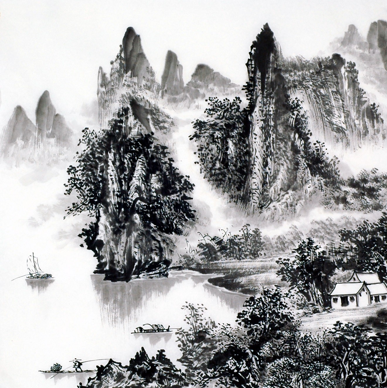 Chinese Landscape Painting - CNAG014096