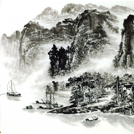 Chinese Landscape Painting - CNAG014098