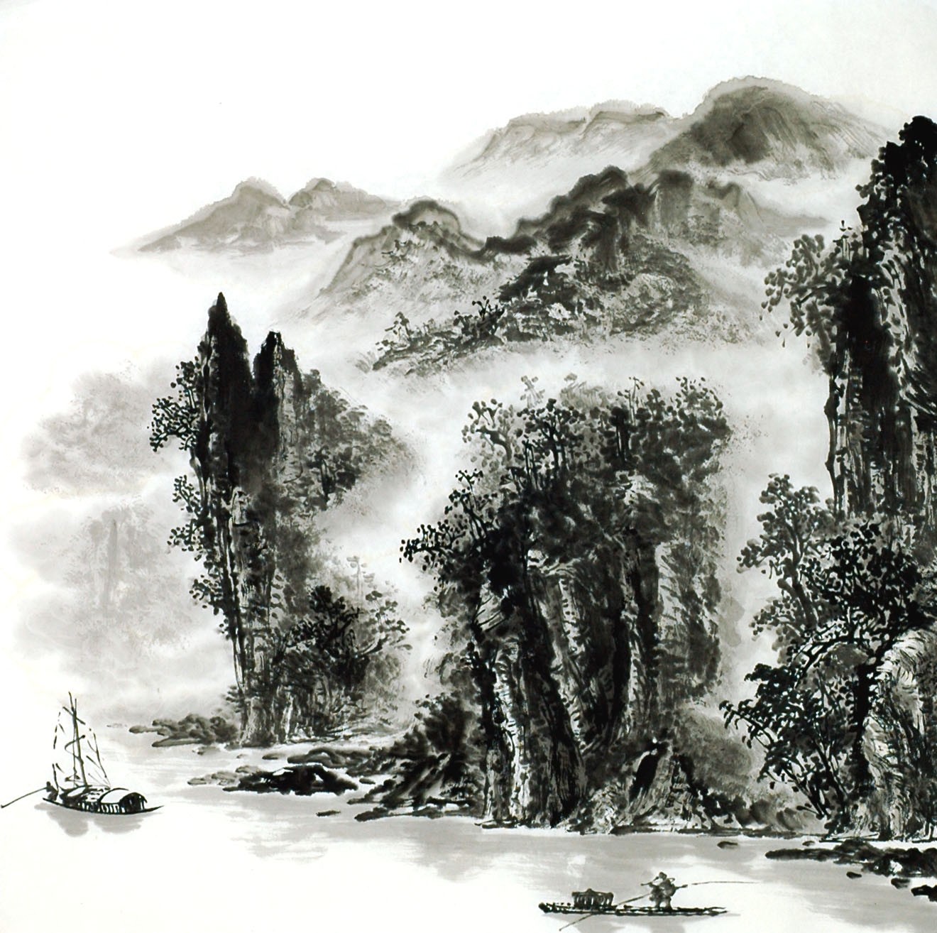 Chinese Landscape Painting - CNAG014099