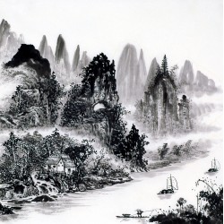 Chinese Landscape Painting - CNAG014100