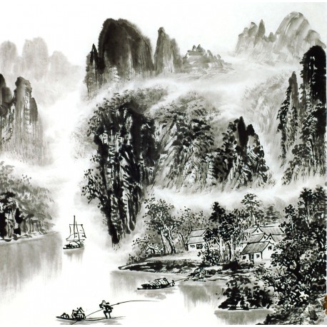 Chinese Landscape Painting - CNAG014101