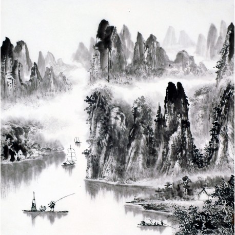 Chinese Landscape Painting - CNAG014102