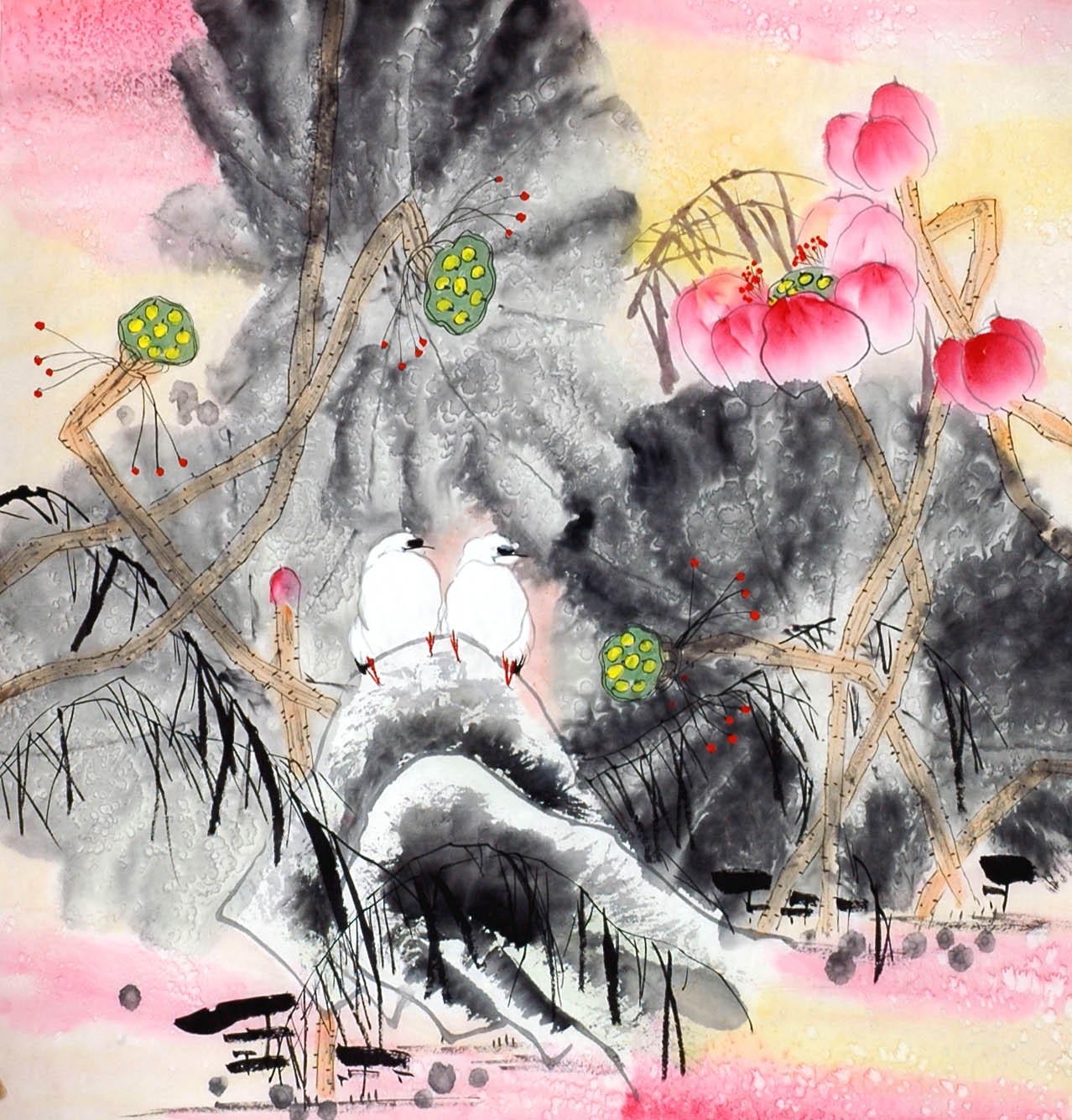 Chinese Flowers&Trees Painting - CNAG014104