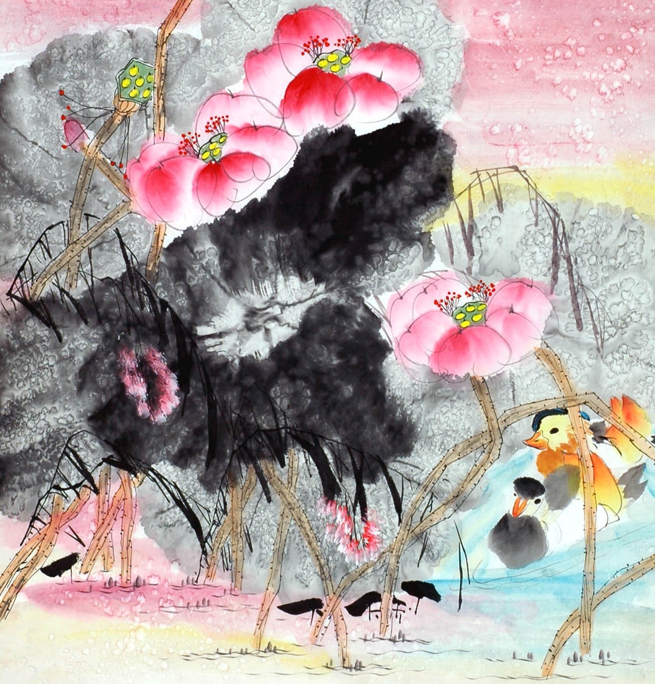 Chinese Flowers&Trees Painting - CNAG014108