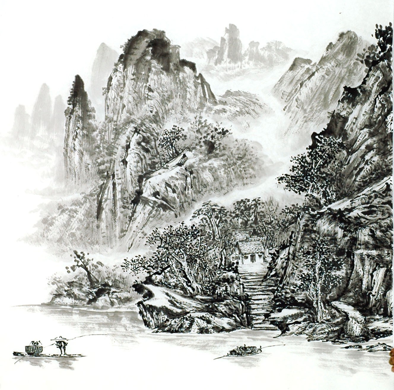 Chinese Landscape Painting - CNAG014116