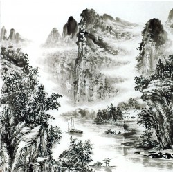 Chinese Landscape Painting - CNAG014118