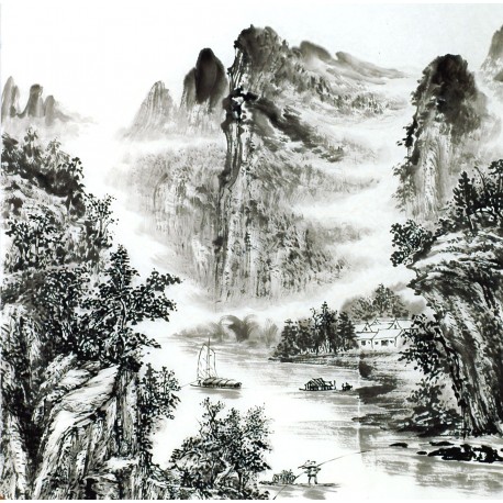 Chinese Landscape Painting - CNAG014118