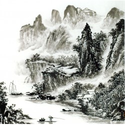 Chinese Landscape Painting - CNAG014119