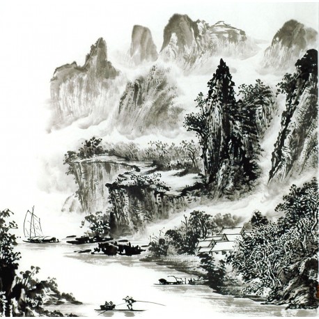 Chinese Landscape Painting - CNAG014119