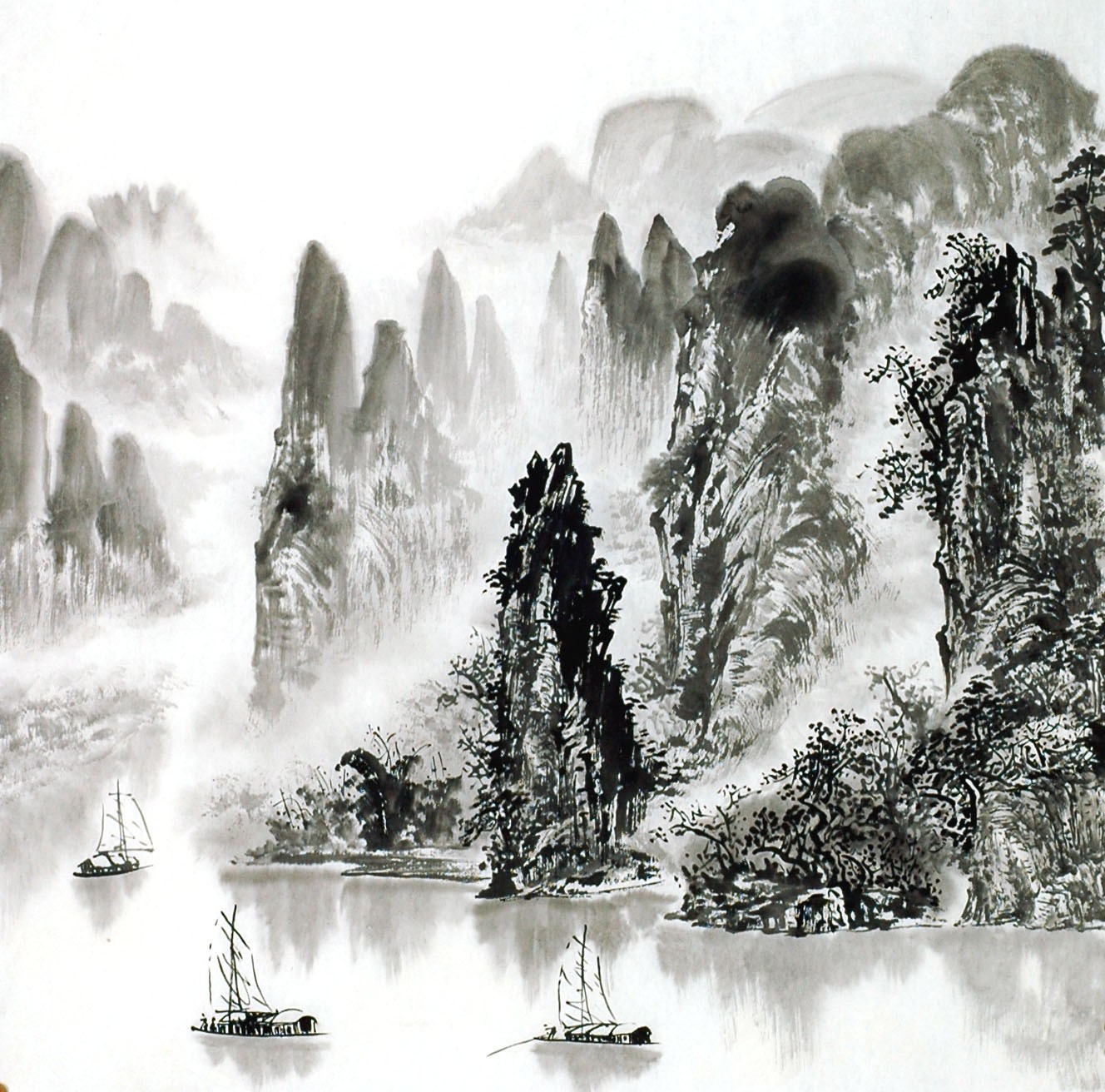 Chinese Landscape Painting - CNAG014120